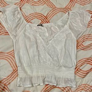 American Eagle Women’s White Pheasant Crop